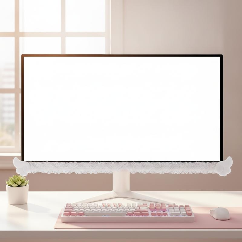 Setup Desk Monitor - Kleurrijke kantafwerking voor monitoren, met zachte,
