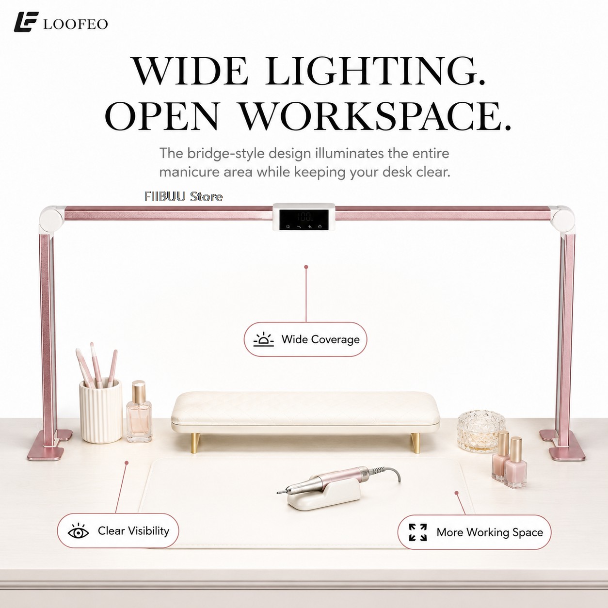 Professionele LED nagellamp vo - Desk Setup Lamp recensie en prijs