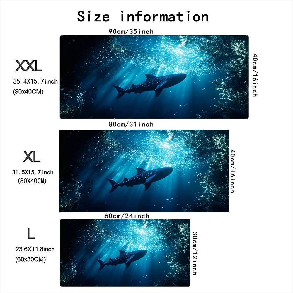 Deep Sea Whale Shark Grote Gam - Desk Setup Pc And Laptop recensie en prijs